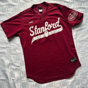 Maxim Stanford Cardinals Team Script Logo Baseball Jersey with Spears 19 Marking